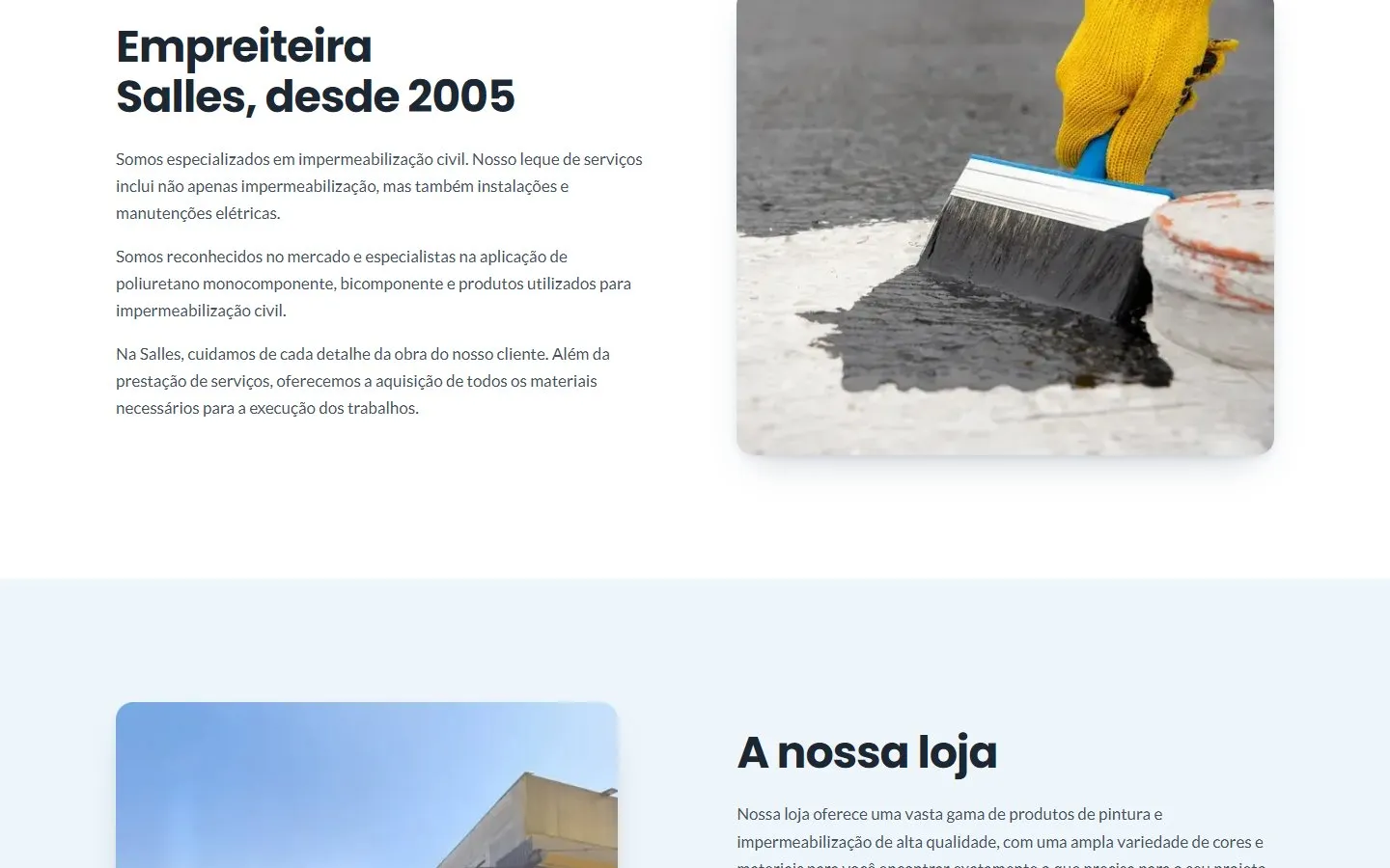 Empreiteira Salles, tela 2
